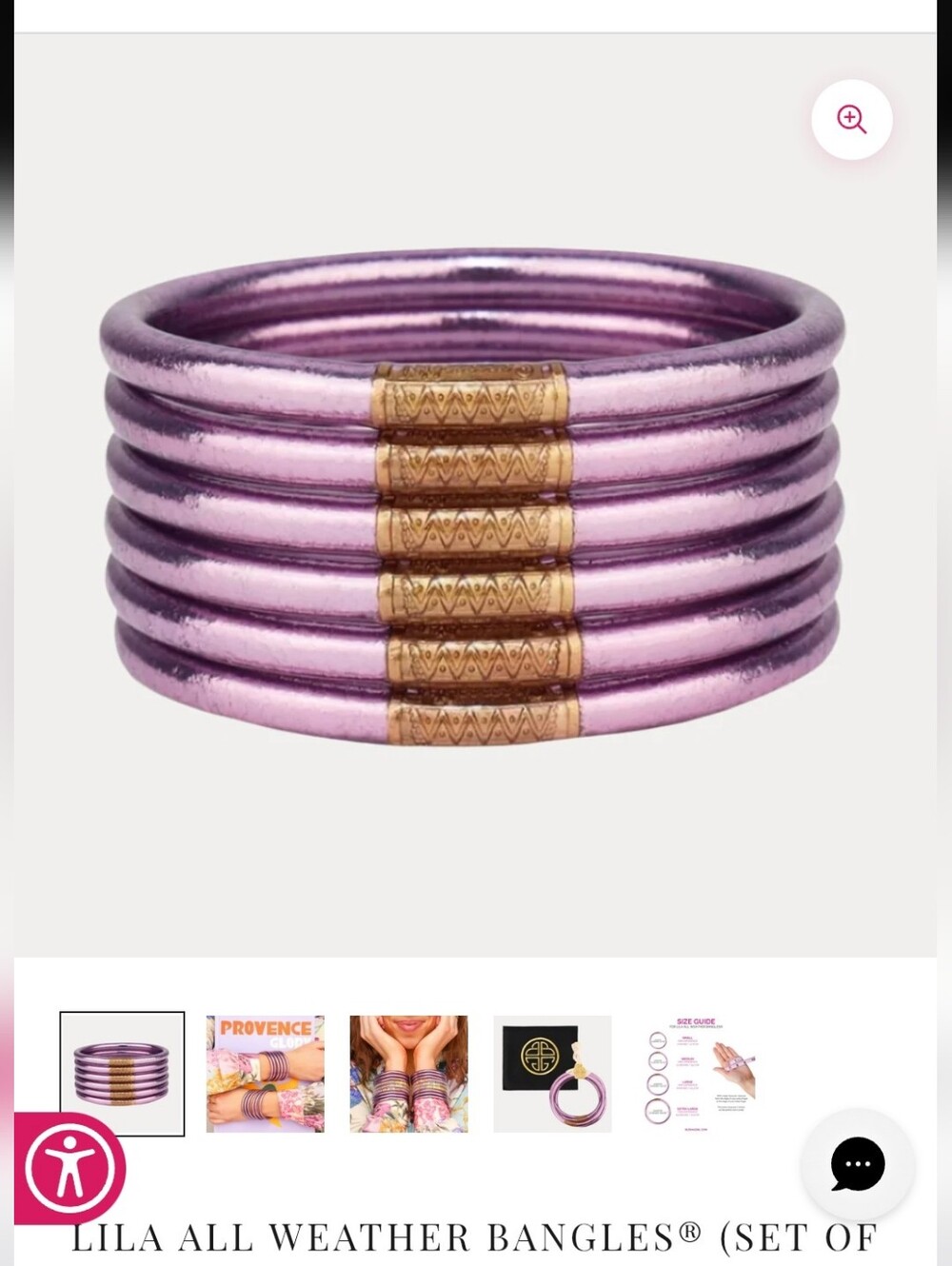Lila All Weather Bangles® One Single Bangle New - Picture 2 of 7